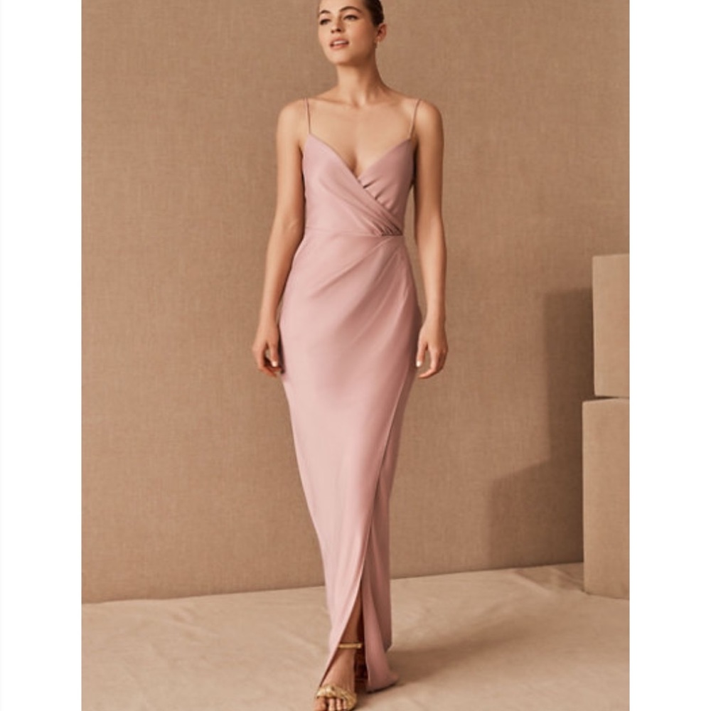 NWT Sachin & Babi Freya Charmeuse Maxi Dress 4 Dusty Rose